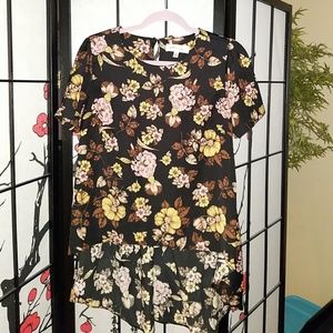 Philosophy high-low pattern blouse